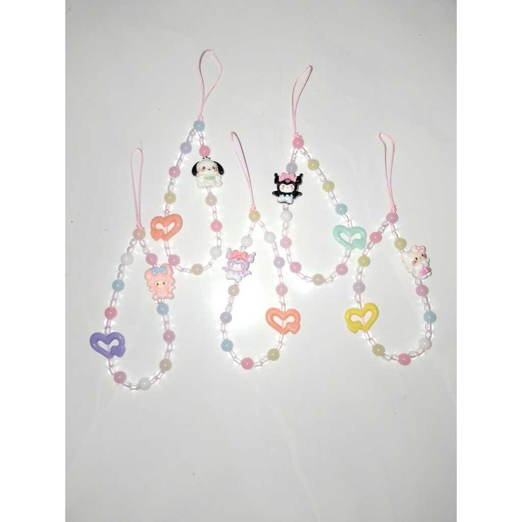 Gantungan aksesoris HP Karakter Lucu mutiara