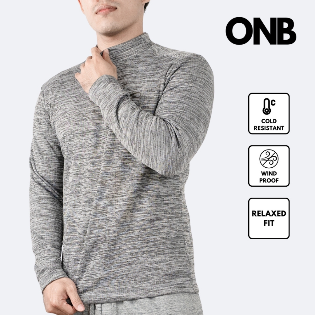 Sweater pria keren sweater cowok sweater korea project M gray mist