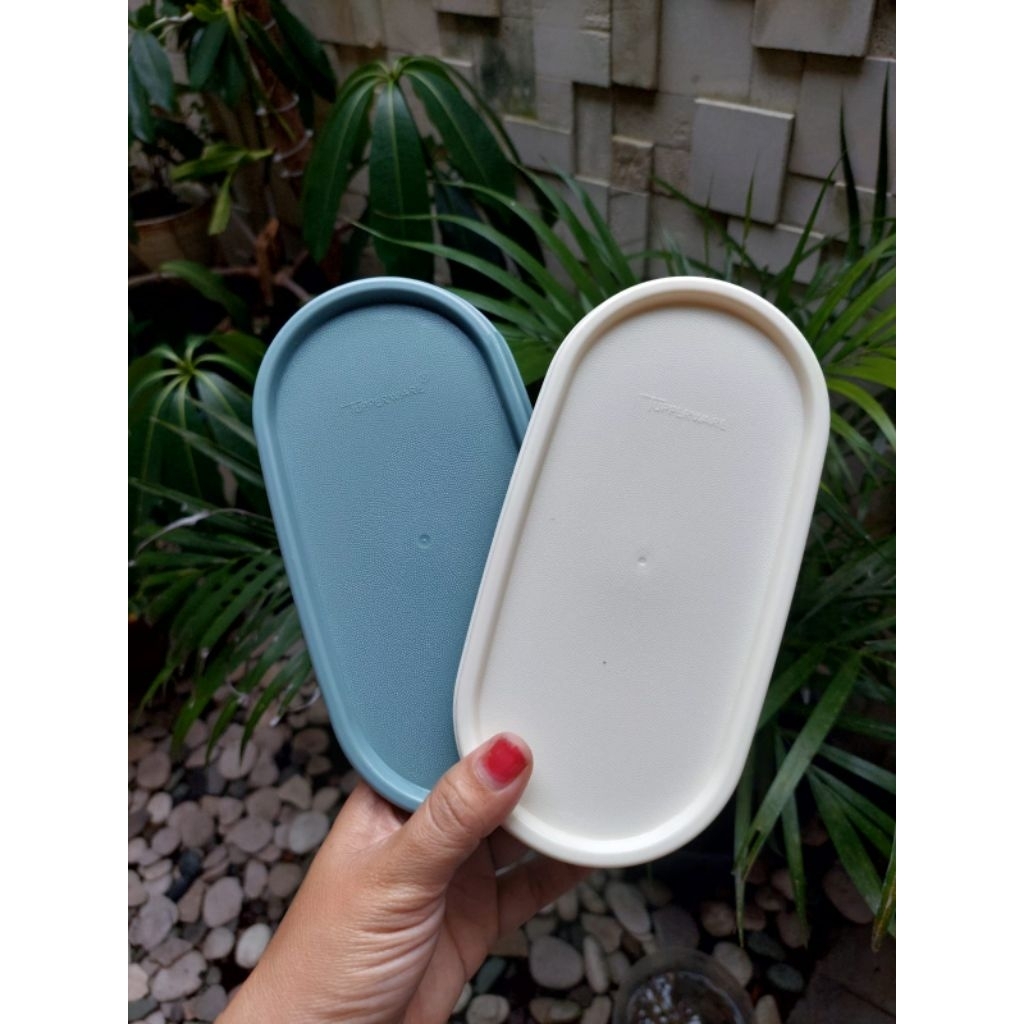 Tutup oval/treasure jadul TUPPERWARE