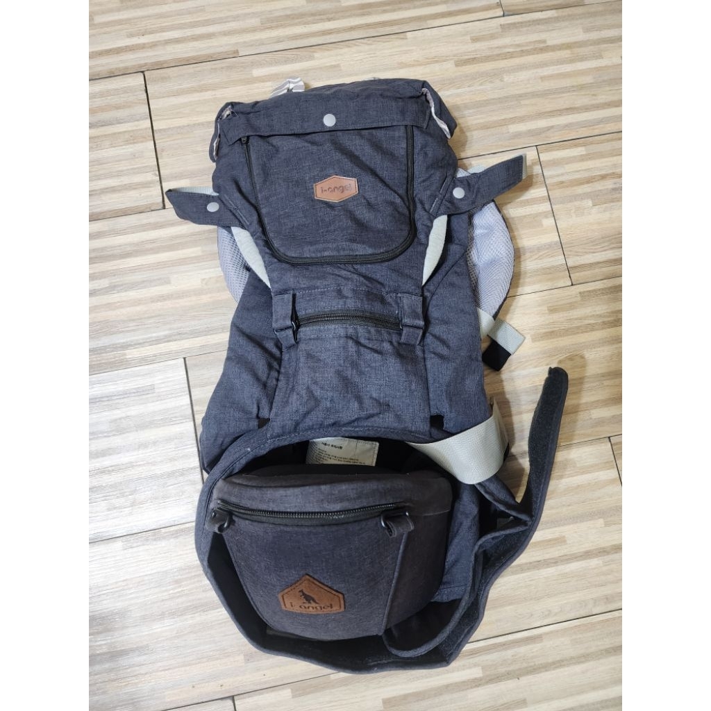 I-angel miracle melange charcoal gendongan bayi preloved