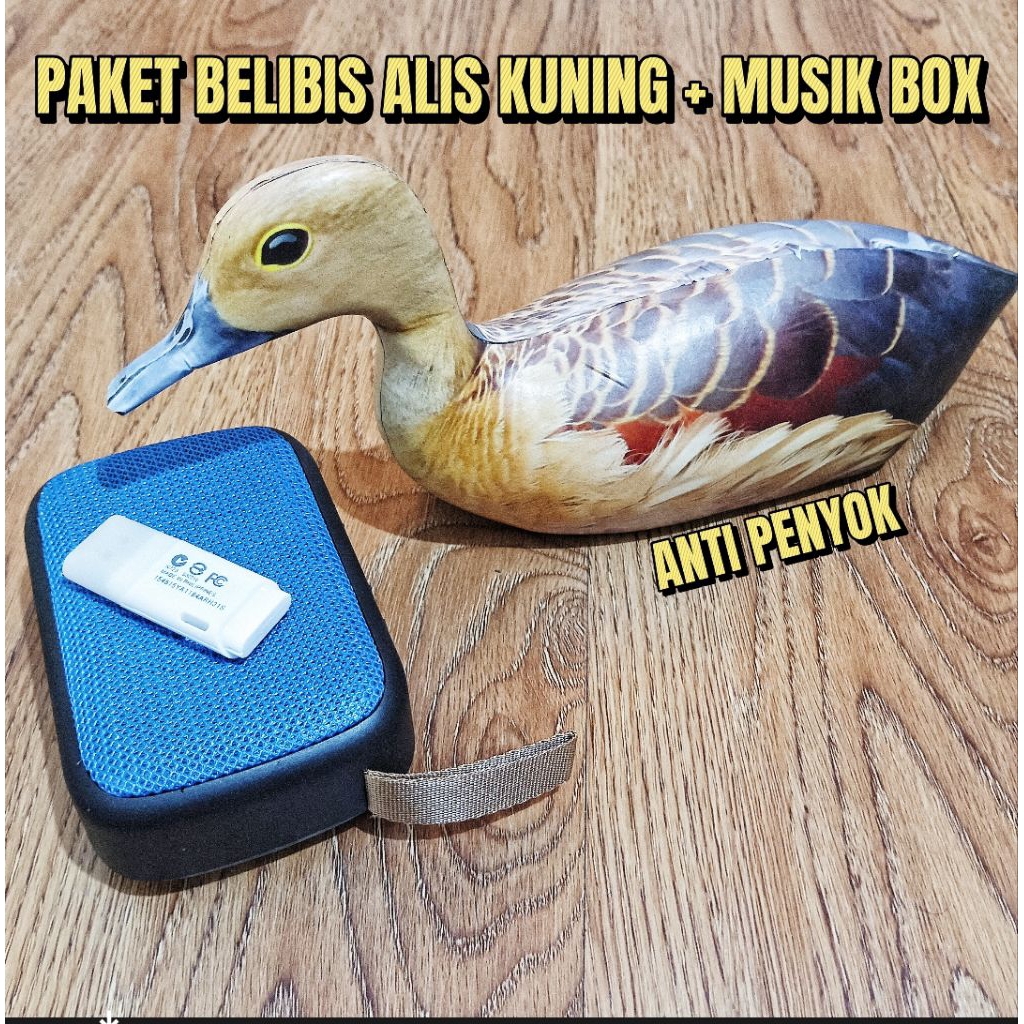 Paket jontrot boneka belibis waliwis alis kuning + musik box / jontrot waliwis mirip asli