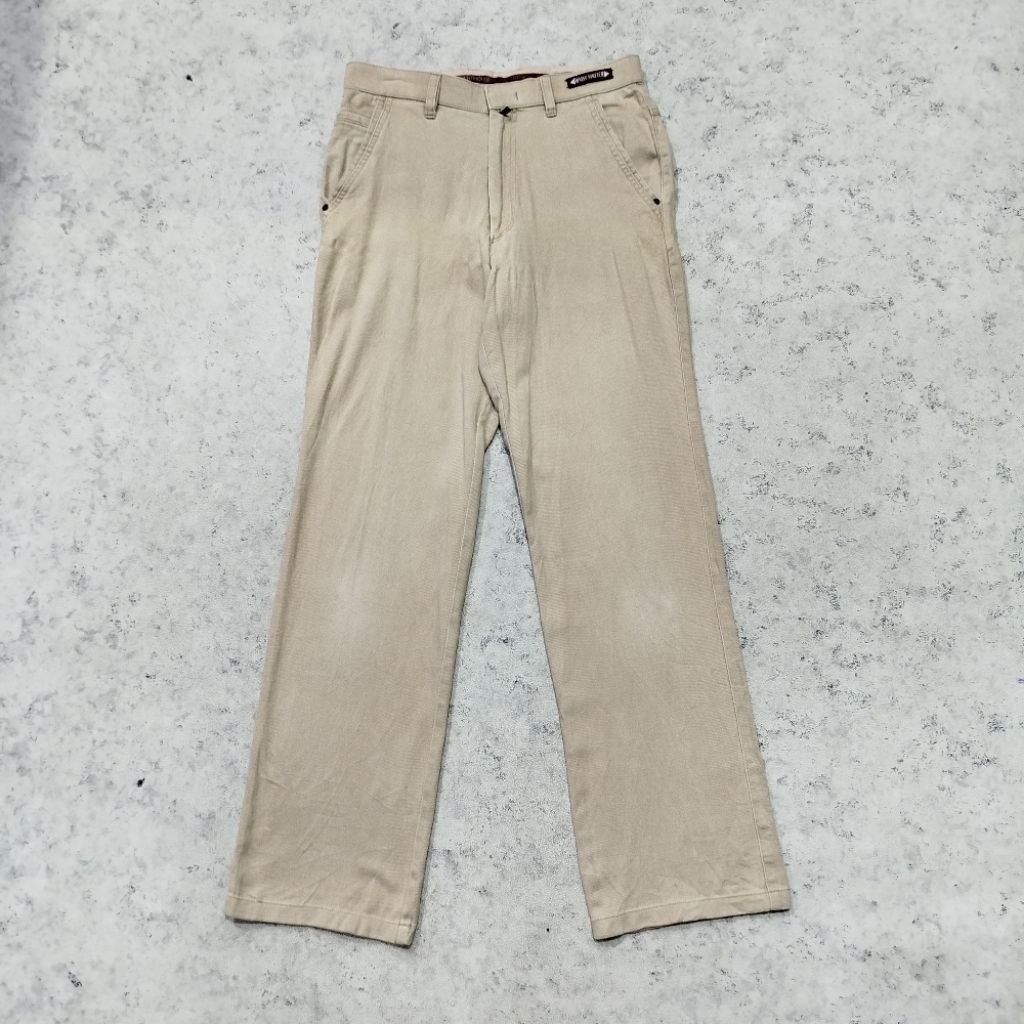Celana chinos PENTHOUSE Cream Tan celana casual pinggang karet stretch melar bahan tebal murah bagus