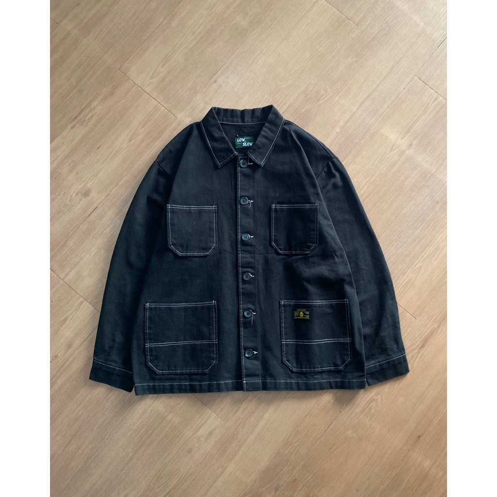 CHORE JACKET STREETWEAR STYLE LOW & SLOW CANVAS