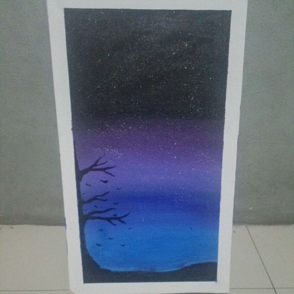 Hasil lukisan 50×30 canvas Murah