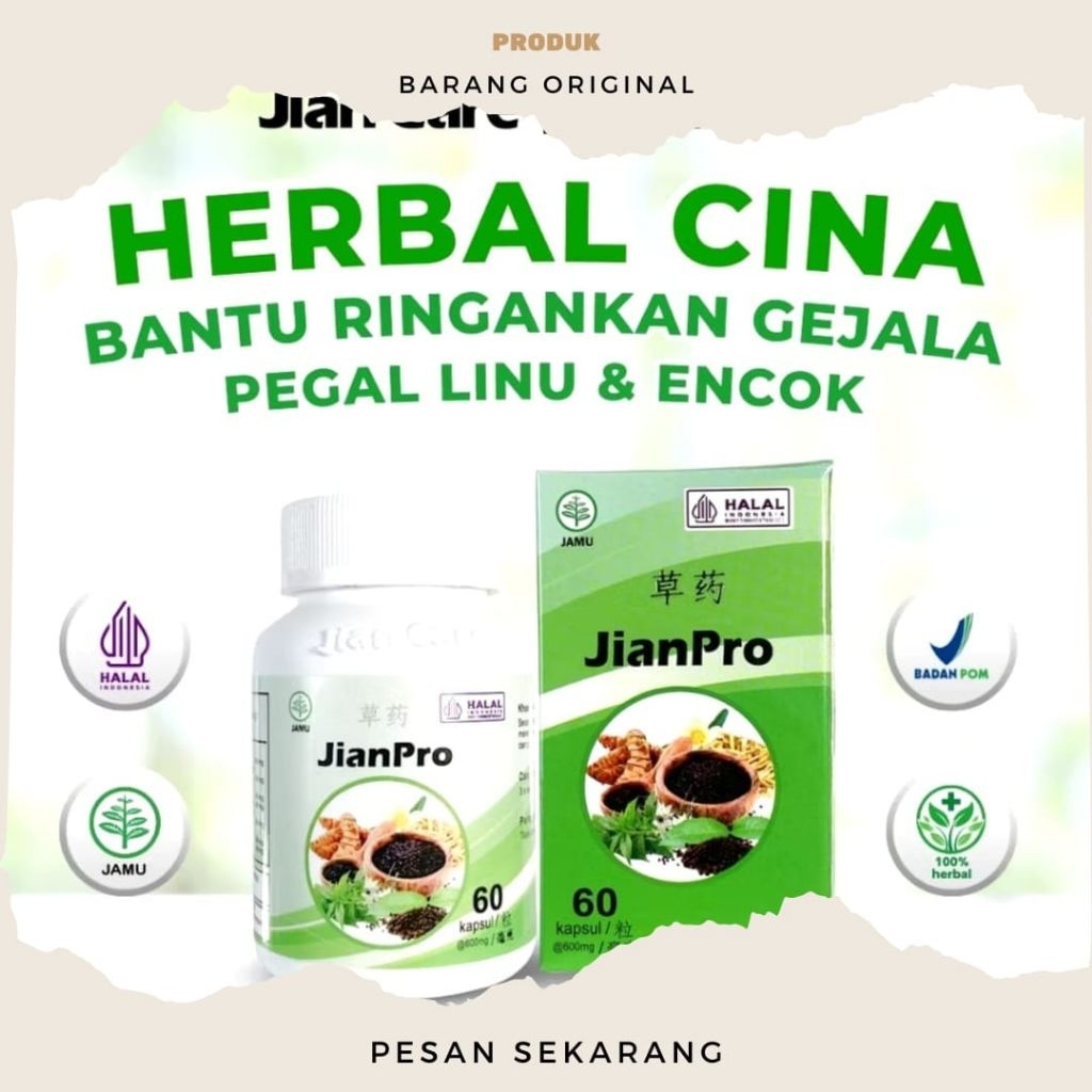 JianPro Original Obat Herbal Atasi Masalah Nyeri Sendi Dan Asam Urat Rematik