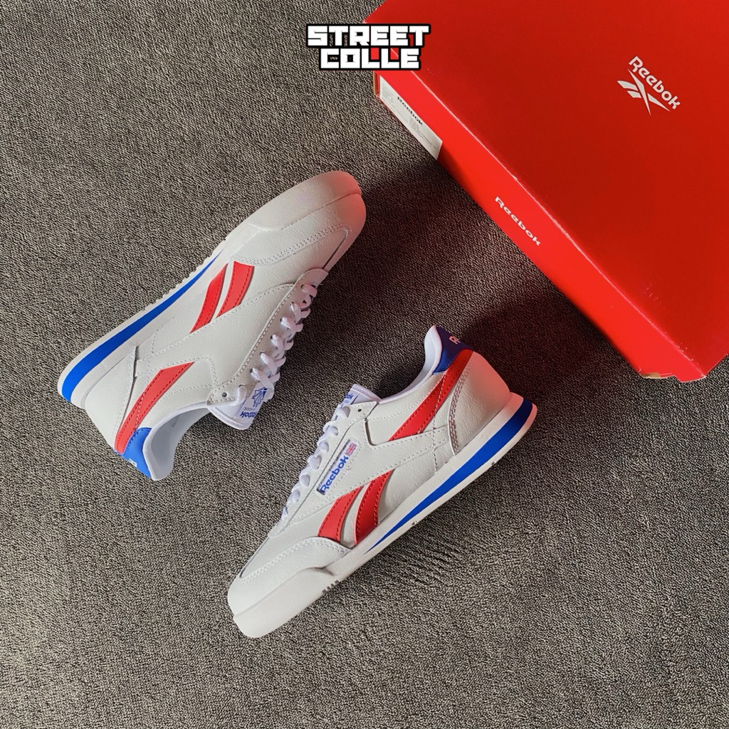 REEBOK CLASSIC CAMPIO XT WHITE RED BLUE LEATHER