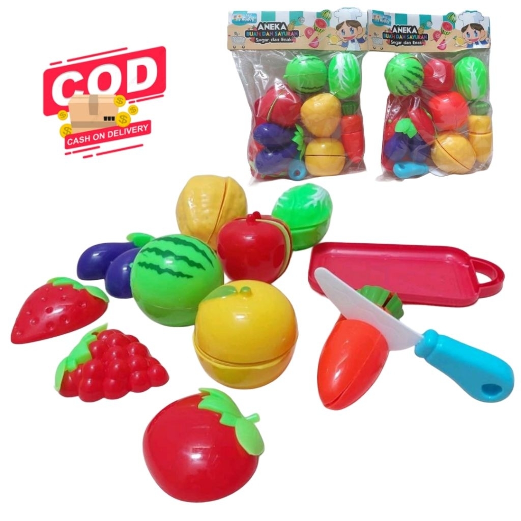Mainan Buah Potong-Mainan Buah Buahan Anak