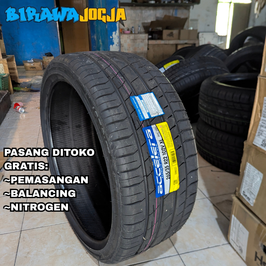 BAN MOBIL RING 22 UKURAN 265 35 R22 ACCELERA PHI - BAN MOBIL SPORT R22