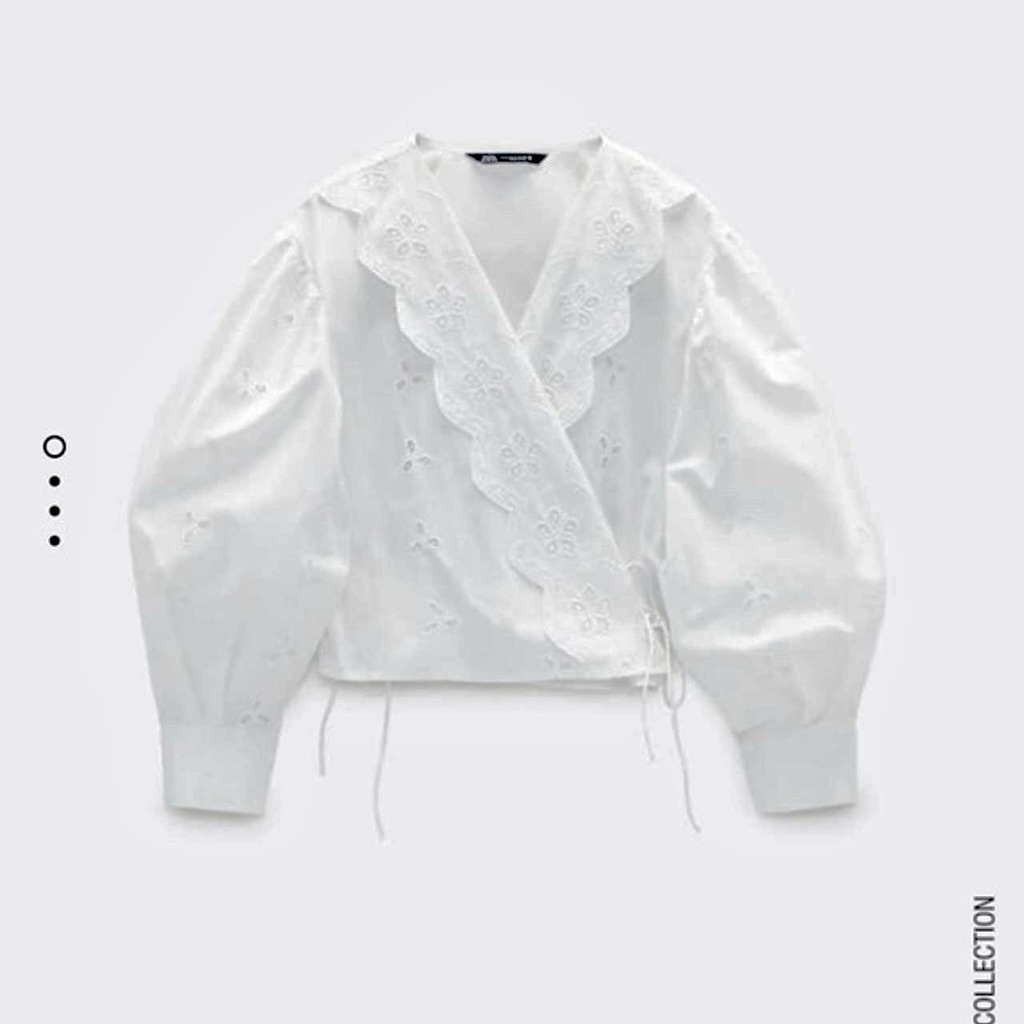 Zara Cutwork Embroidered Blouse