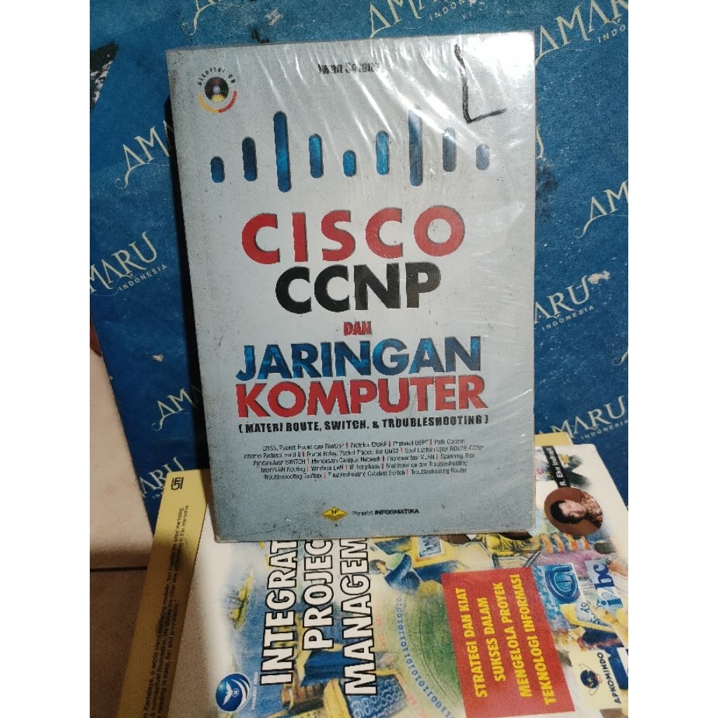 ORIGINAL BUKU CISCO CCNP DAN JARINGAN KOMPUTER BONUS CD IWAN SOFANA