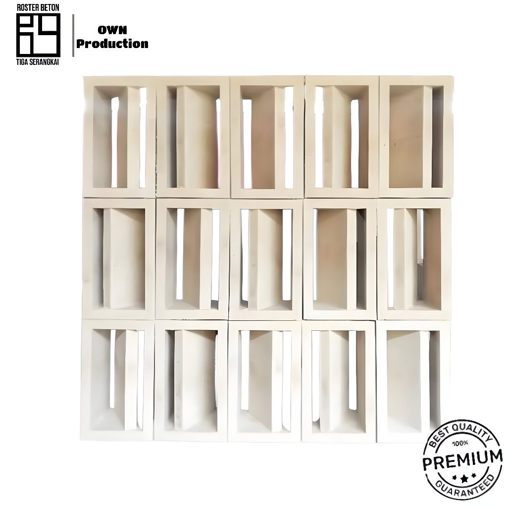 ROSTER BETON MINIMALIS/ROSTER BETON/LOSTER BETON MOTIF NAKO UKURAN 10 X 20 ABU BETON
