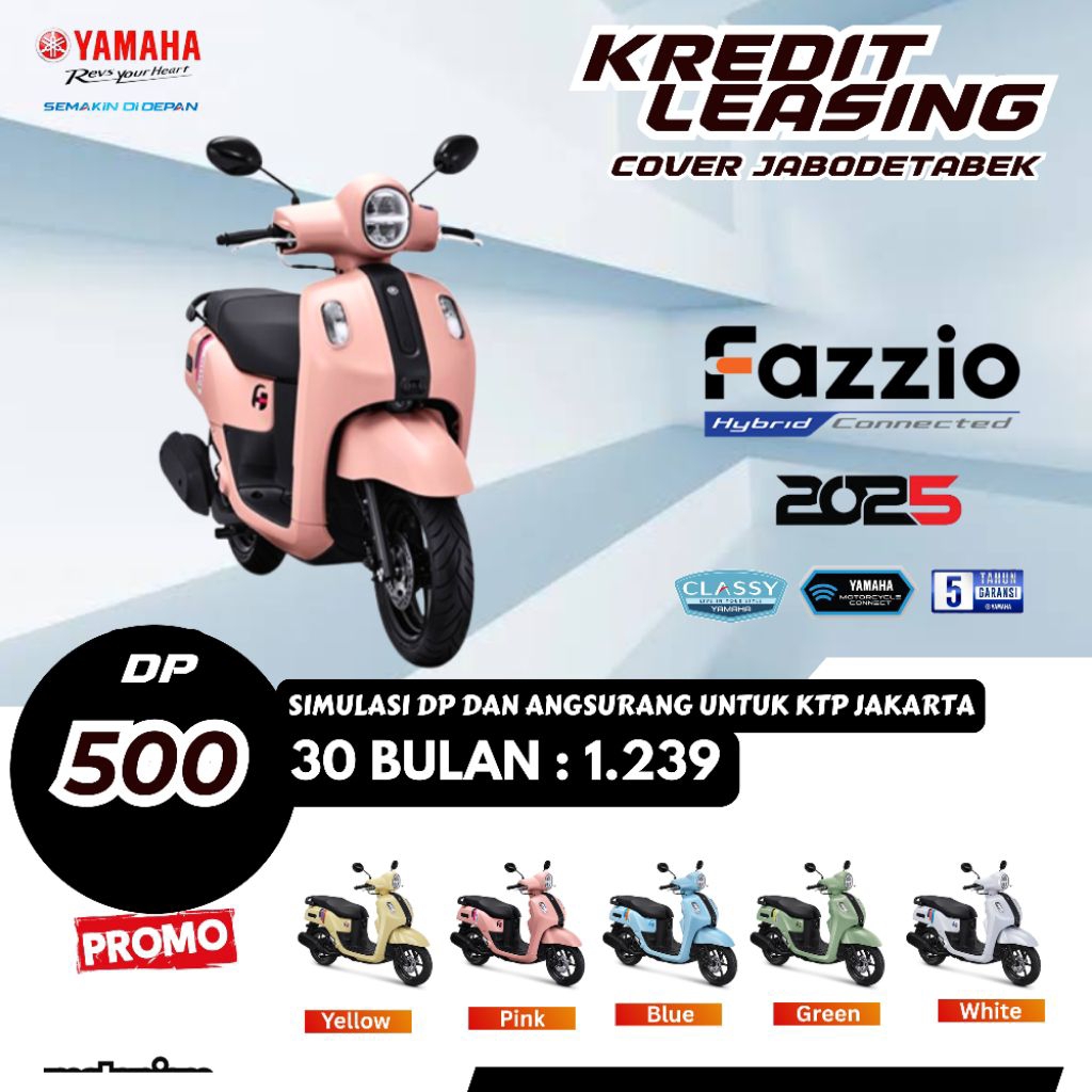 DP Motor Yamaha Fazzio Neo Kredit Leasing Jakarta Depok Tangerang Bekasi