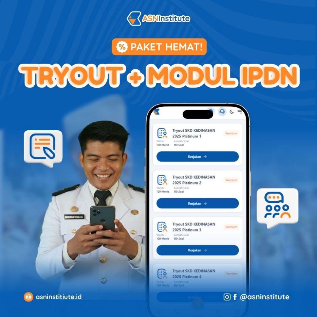 Tryout TPA Sekolah Kedinasan IPDN 2026 + Modul Belajar IPDN