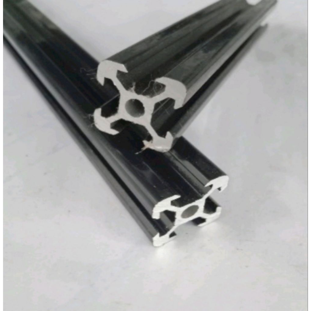 Alumunium Profile 2020 Vslot Hitam/Harga 1 cm