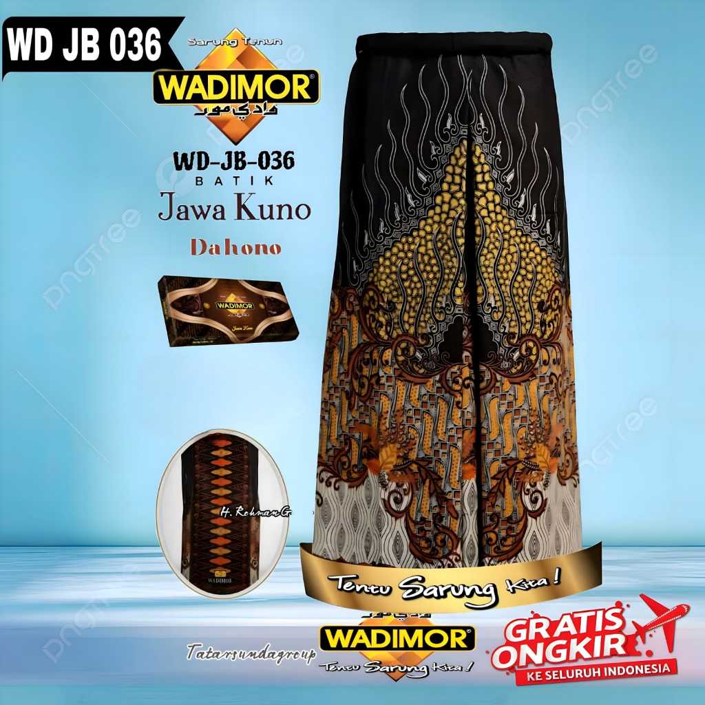 Sarung Tenun Wadimor Motif Batik Bali Ori Terbaru Pria Dewasa