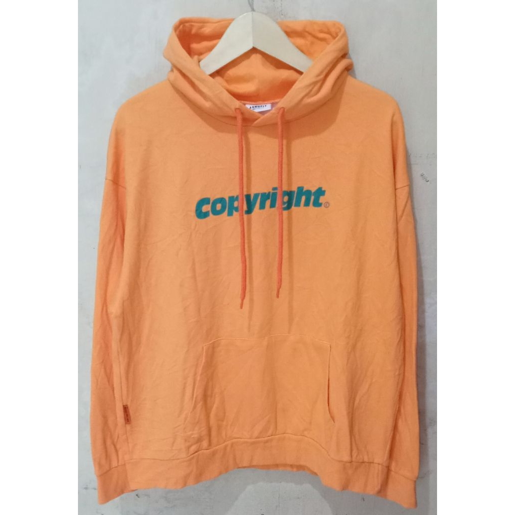 Hoodie ASNOFIT soft orange