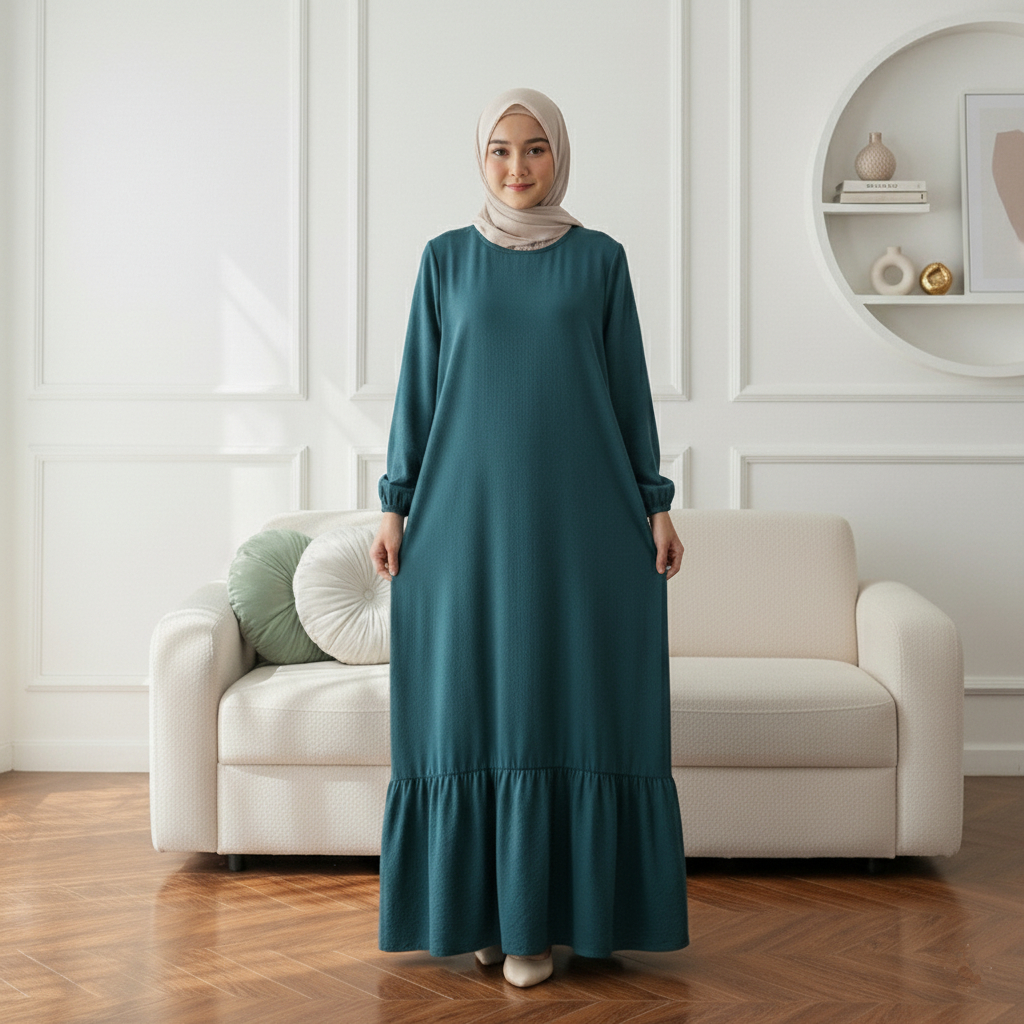 Ayunda dress gamis lebaran 2026 model gamis terbaru gamis anti UV abaya remaja aesthetic size S-XXXL