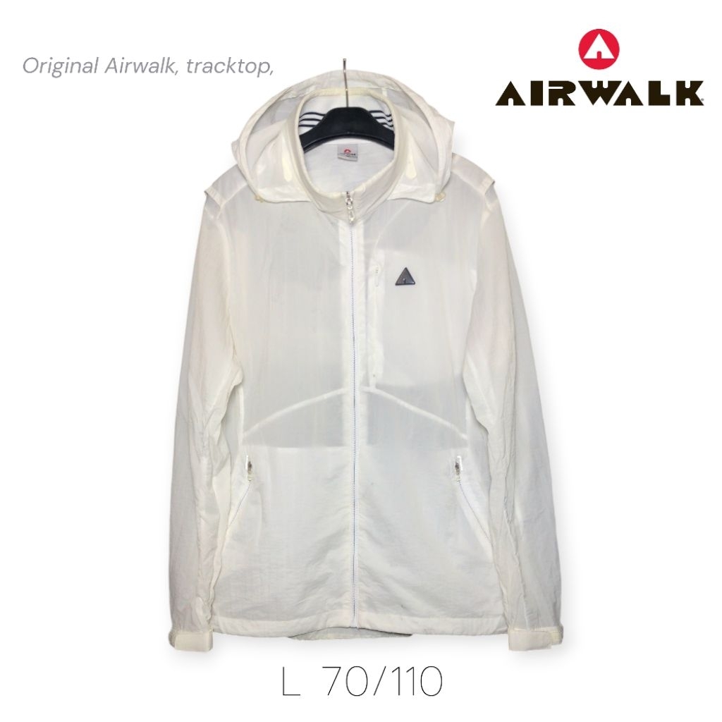 AIRWALK Tracktop Tracksuit Sport Jacket Olahraga Running Original Unisex Size L