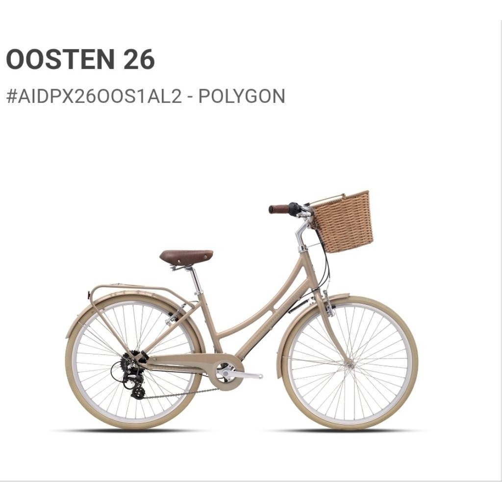 Sepeda 26 inch POLYGON OOSTEN sepeda keranjang dewasa
