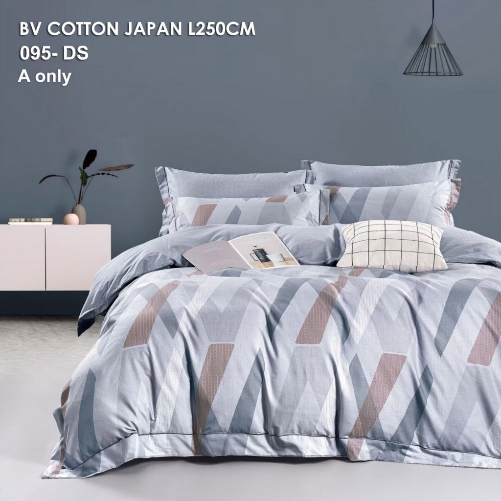 sprei katun jepang minimalis / sprei katun jepang kotak kotak / sprei katun jepang garis