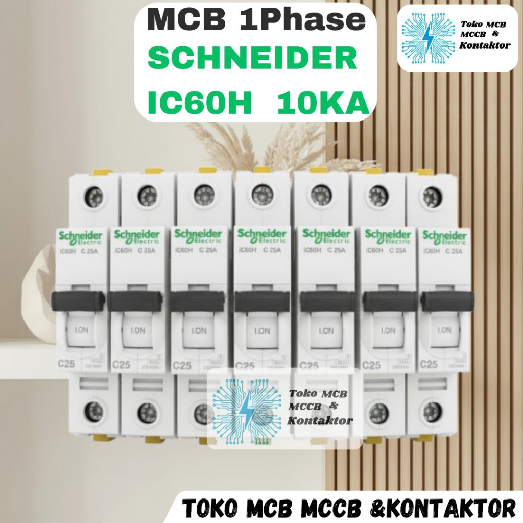 MCB 1P Schneider 10KA IC60H