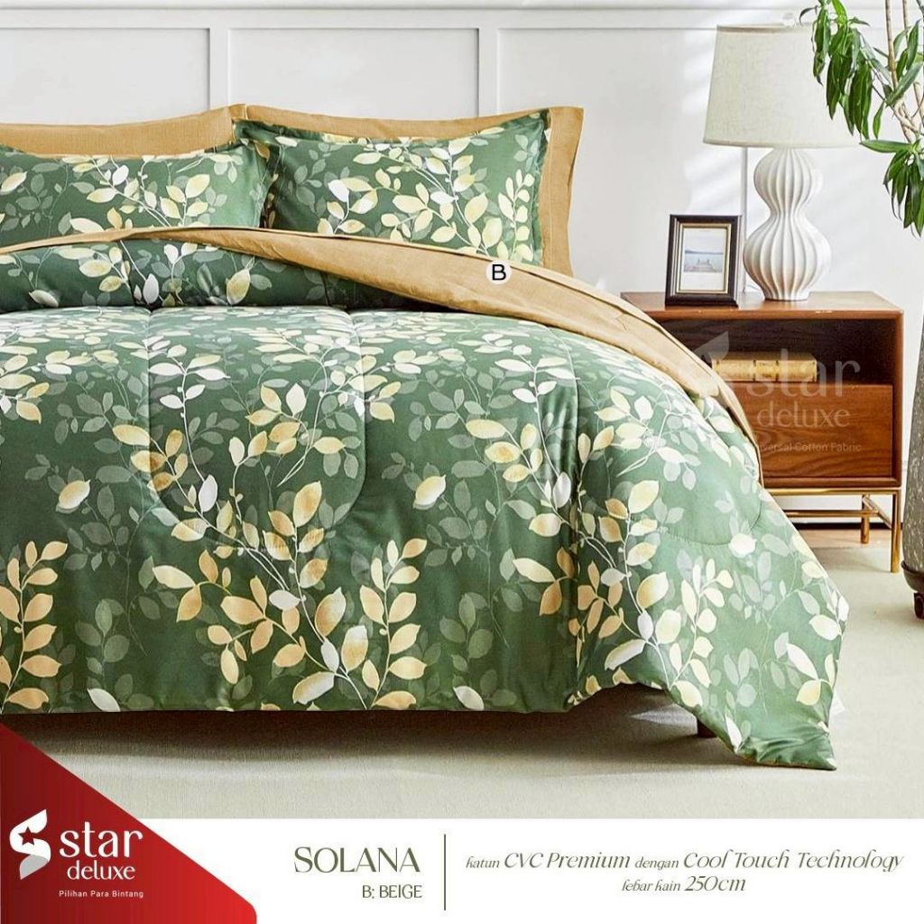 Sprei motif daun
