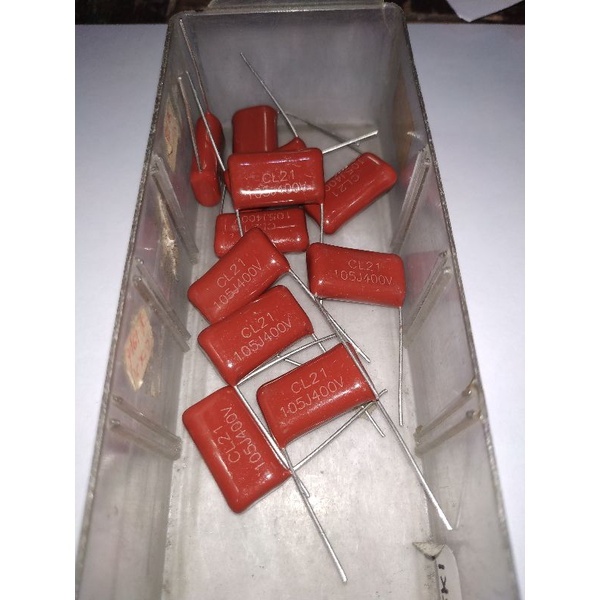 CAPASITOR MILAR MERAH CBB 105/400 475/400 105J 475J 400V