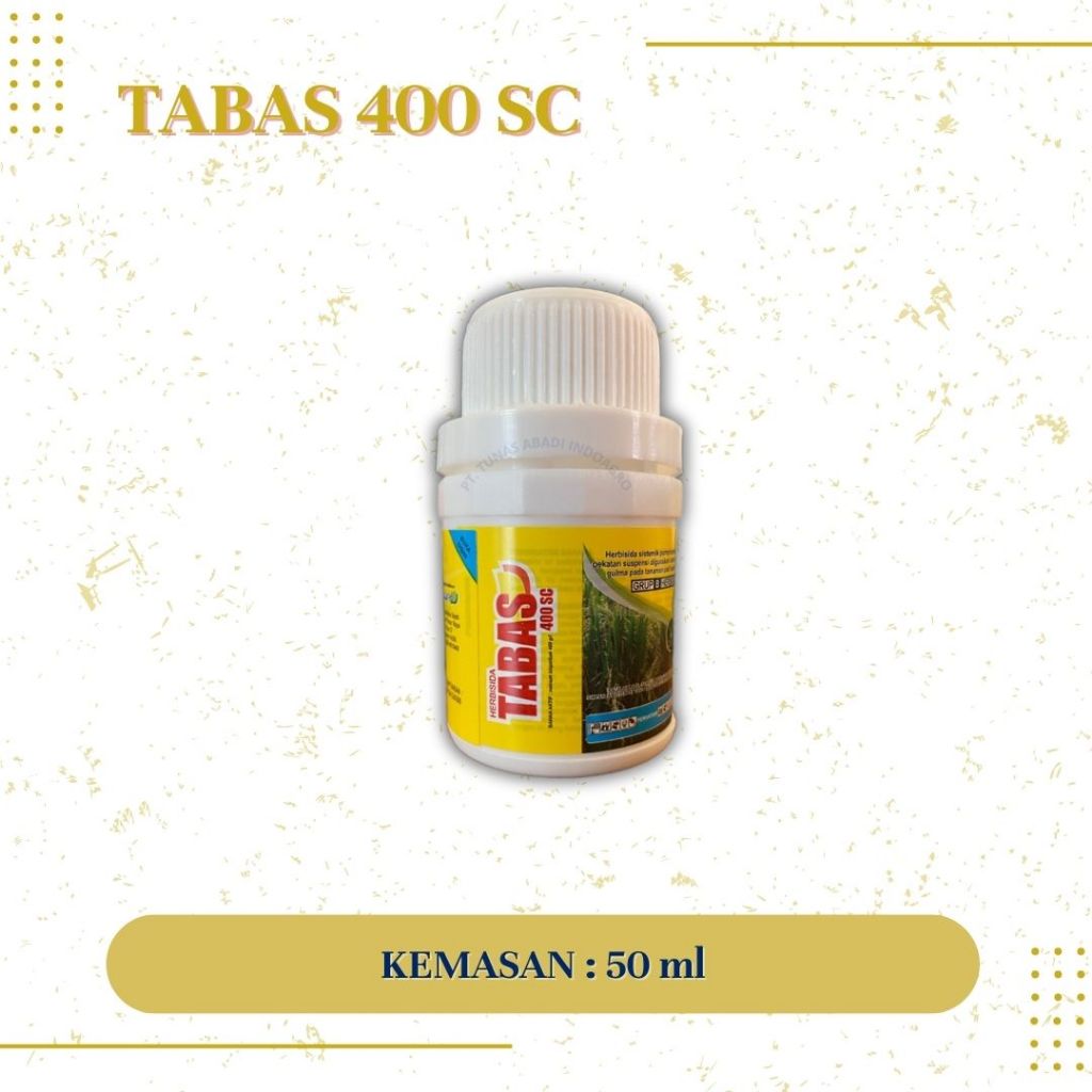 HERBISIDA TABAS 400 SC 50 ML PEMBASMI GULMA PADA PADI / Untuk Pembasmi Gulma Padi