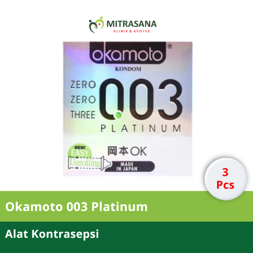Okamoto Platinum isi 3 Pcs / Okamoto 003 Platinum