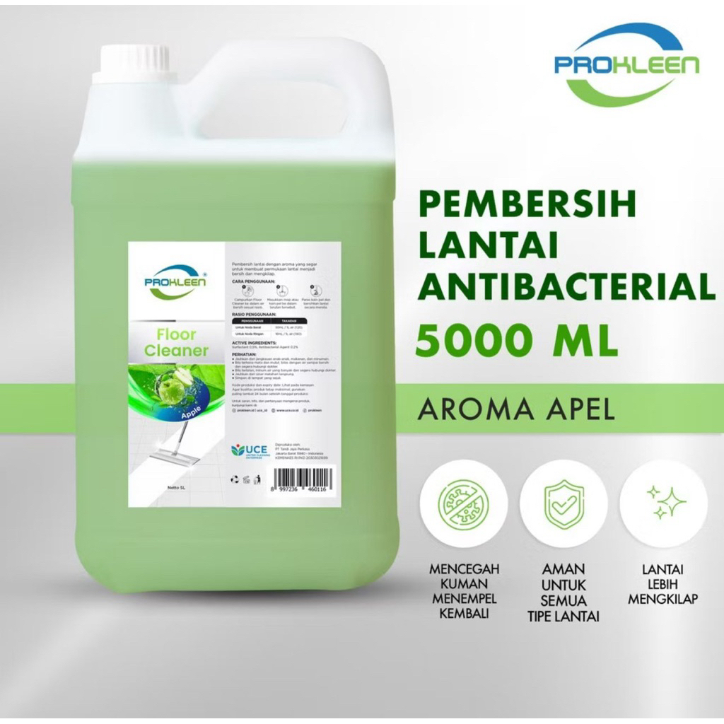 PROKLEEN PEMBERSIH LANTAI APEL 5 LITER AUSTRALIA