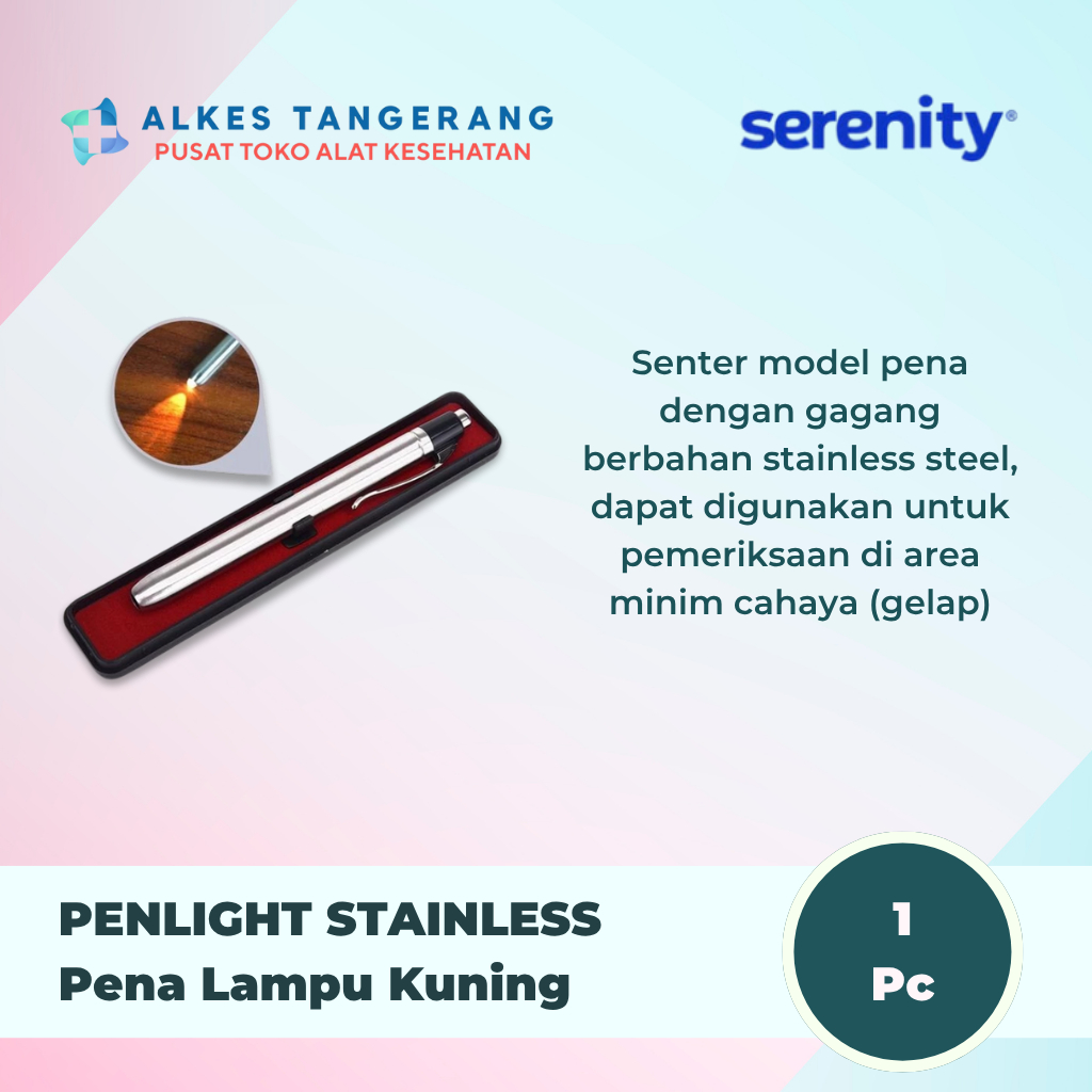 Serenity Penlight Medis Stainless | Senter Medis Led