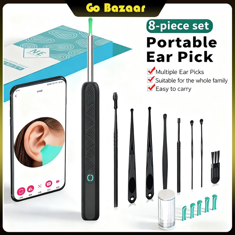 Korek Kuping Kamera LED Smart Pembersih Telinga Korek Kuping Kamera Led korek Kuping Bayi Alat Pembe