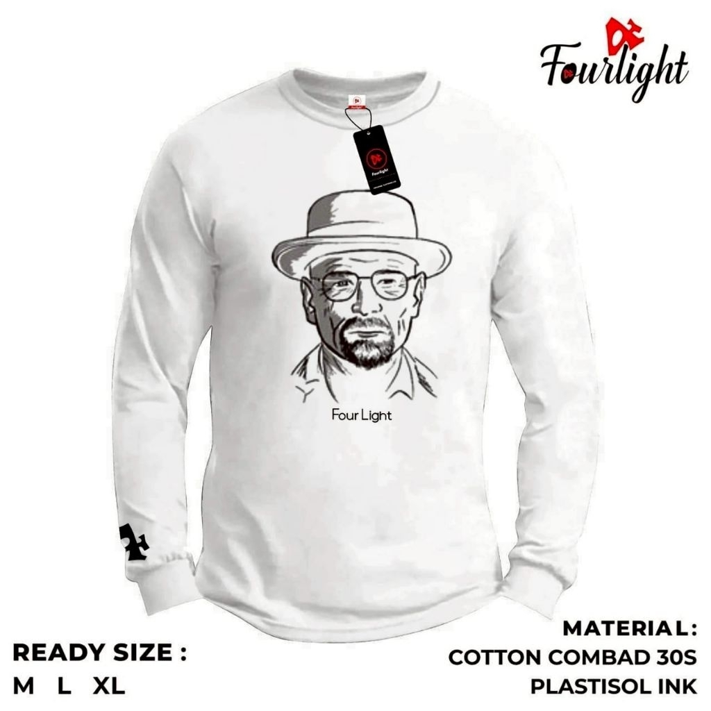 kaos lengan panjang pria distro original combed 30s adem kaos pria lengan panjang katun tebal