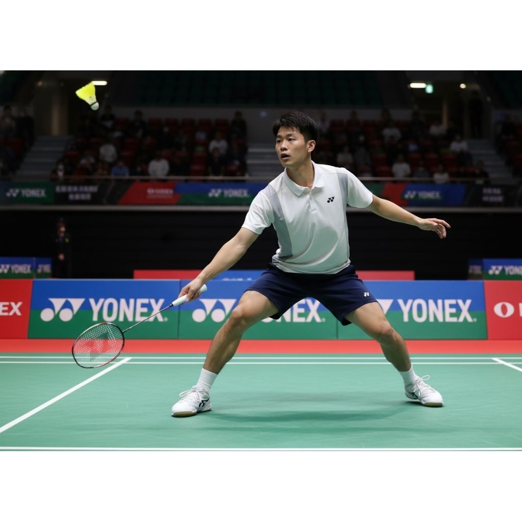 Jersey Badminton Yonex Original Second Warna Putih dan Abu-abu