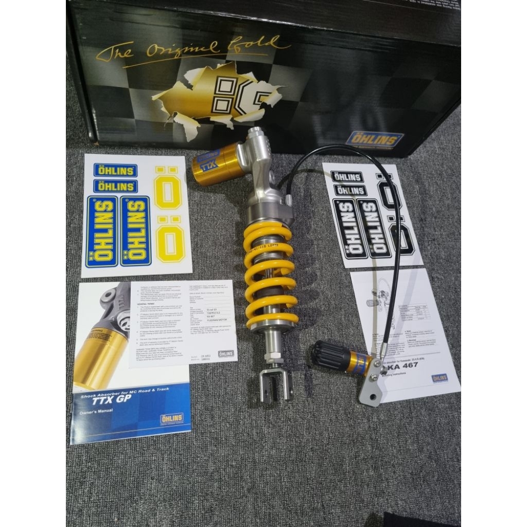 SHOCK BELAKANG OHLINS TTX GP KAWASAKI ZX6R/636 KA 467