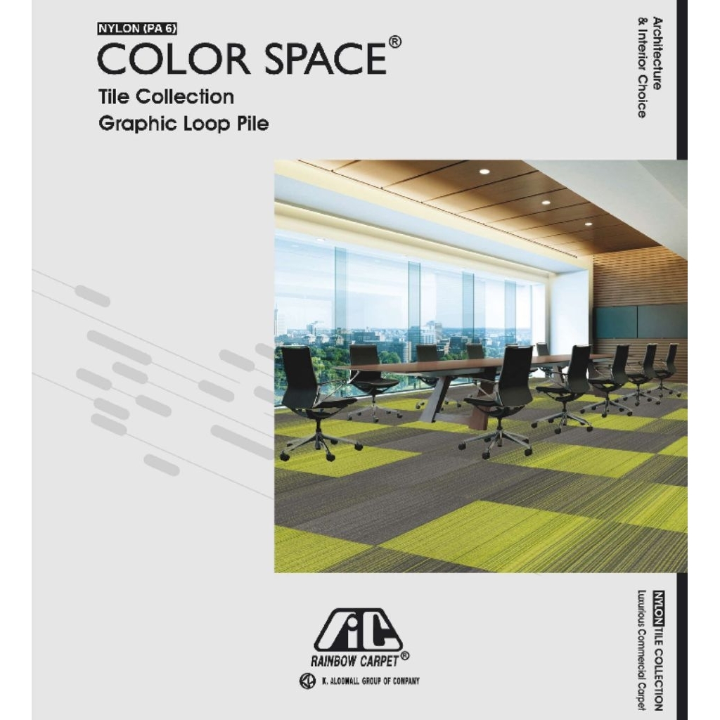 Karpet Tile Color Space Tebal 8mm uk 50×50cm