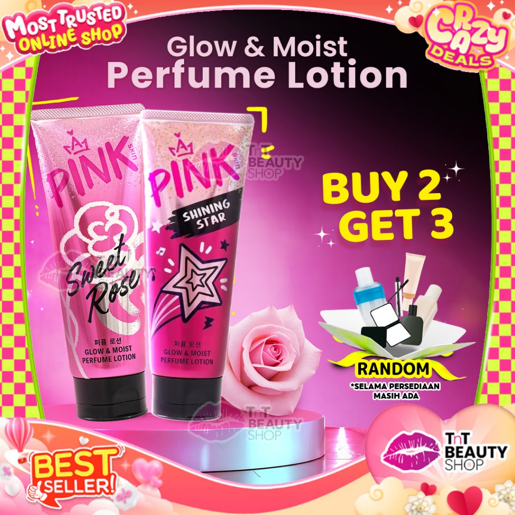 Pink Skin BlackPink Body serum Perfume Lotion 70ml Series | Shining Star | Sweet Rose | TnT Beauty S