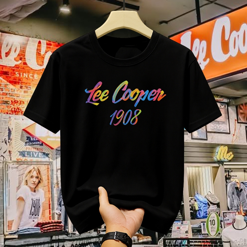Kaos Pria Lee Cooper Official Original T-shirt Desain Lee Cooper 1908 Gaya Klasik