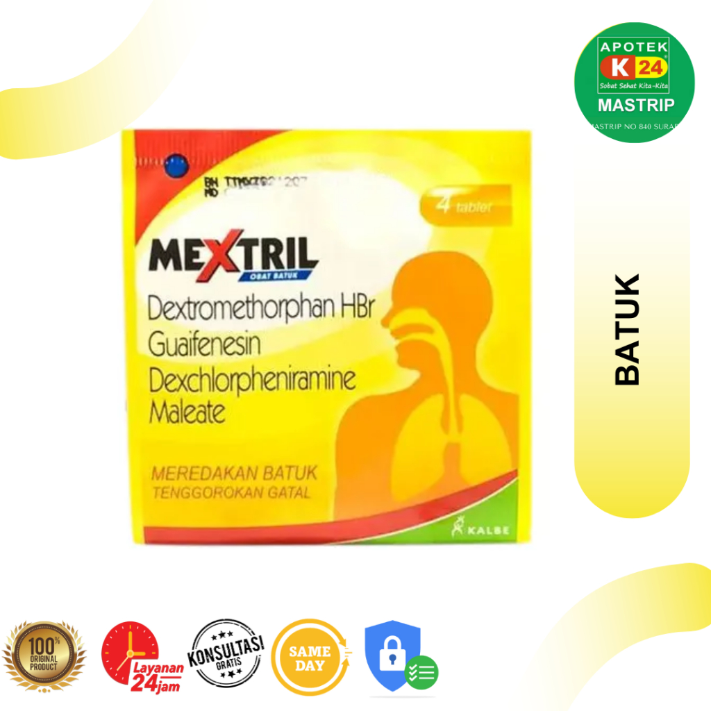 MEXTRIL TABLET BATUK DEWASA 4 TABLET