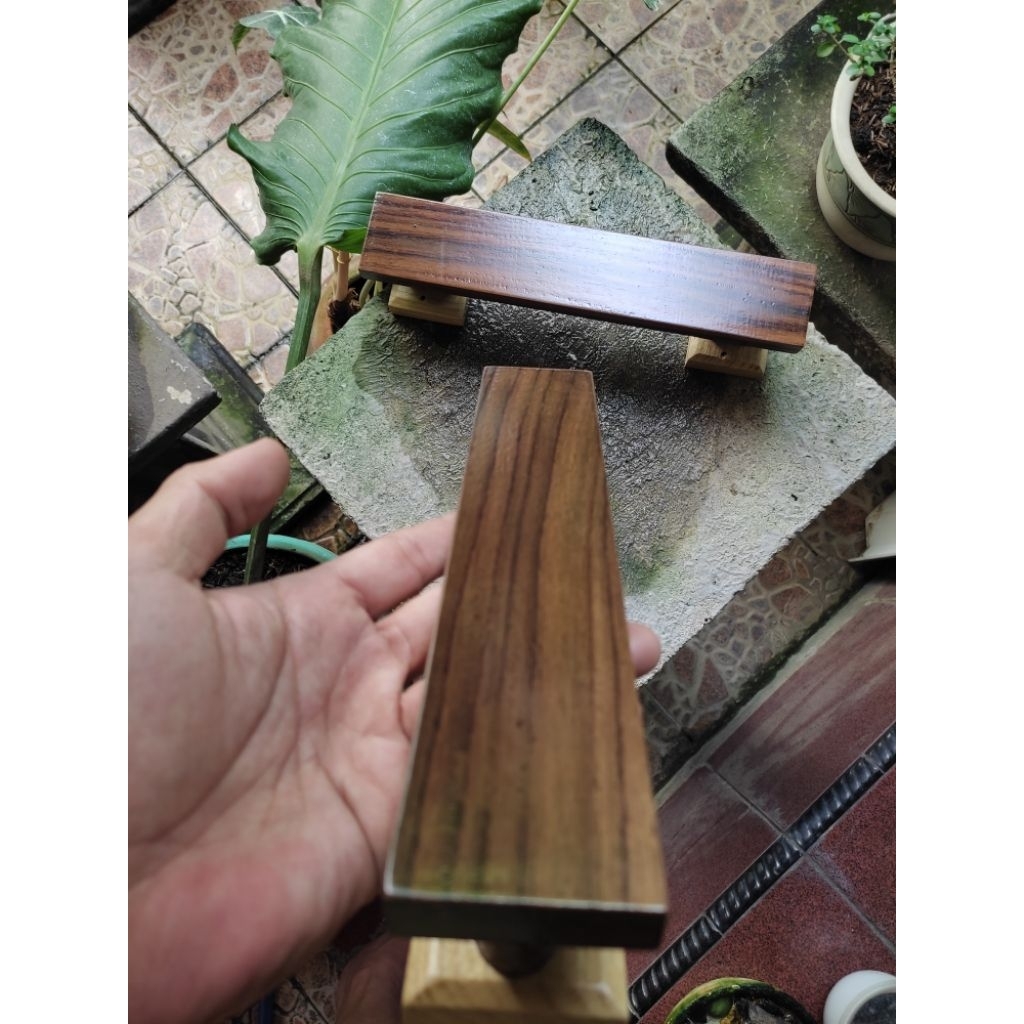 hendel pintu rumah kayu sonokeling / gagang pintu mewah kayu sonokeling /sepasang gagang pintu mewah