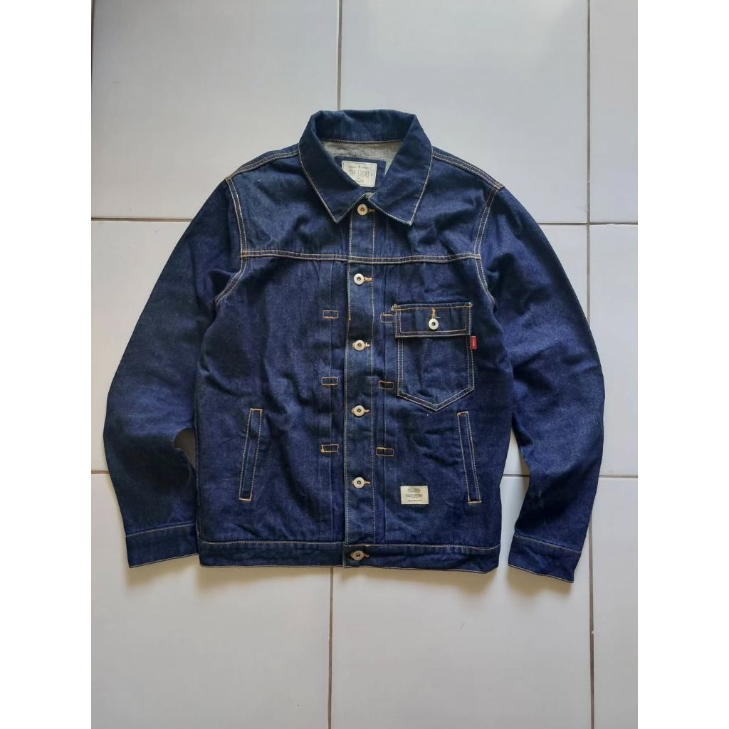 The Stori Jaket Jeans Vintage Type 1 Denim Trucker Jacket Classic Retro Rugged Style