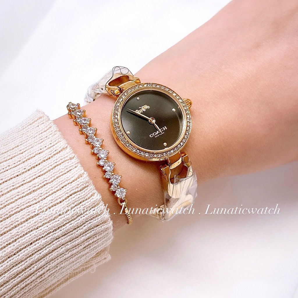 Jam Wanita Coach Mini Chain 100% Original