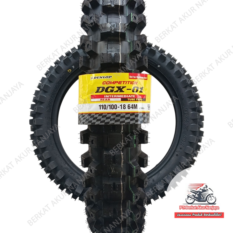 DUNLOP DGX01 110/100-18 Ban Luar TUBETYPE (Non Tubeless) Ban Belakang Motor Off-Road KLX CRF WR