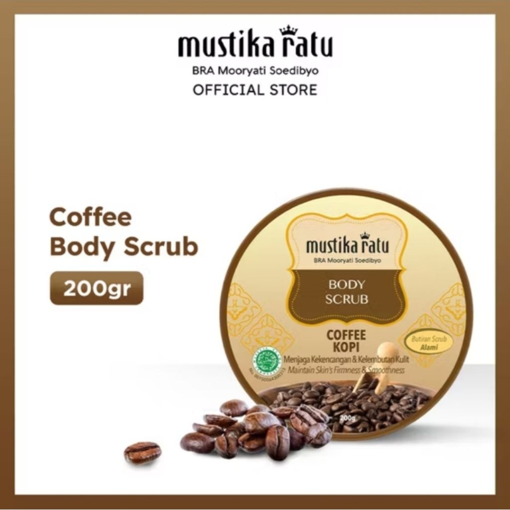 Mustika Ratu Lulur Kopi Body Scrub 200gr