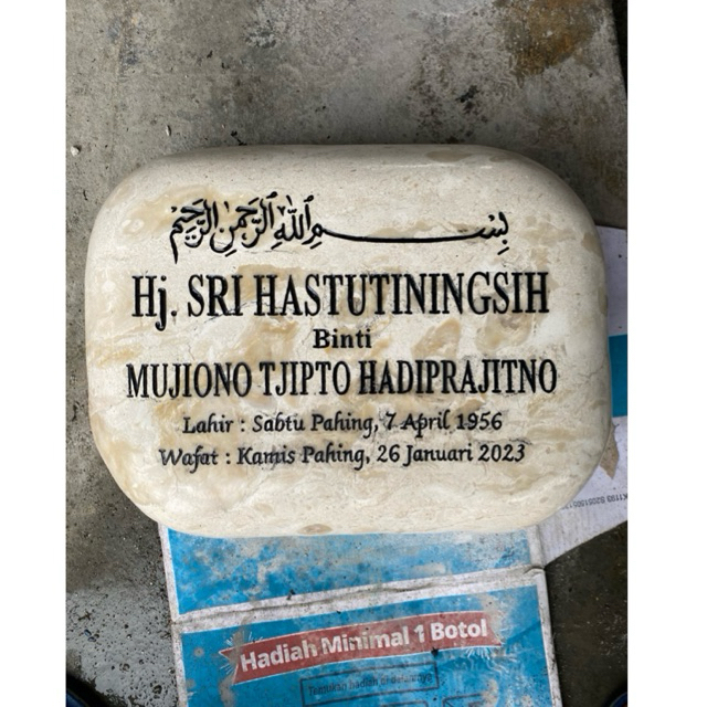 Nisan makam batu marmer | Nisan batu marmer putih