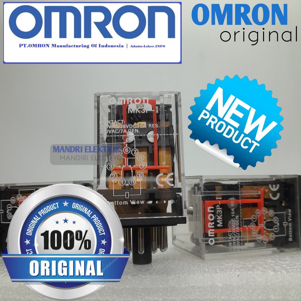 relay omron mk3p-i mk3p mk3 110vac 10a 11kaki