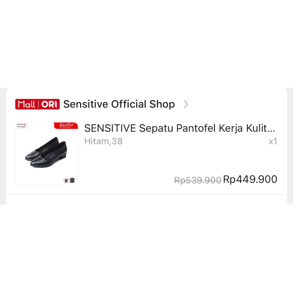 JUAL RUGI Sepatu hitam pantofel sensitive,Sepatu kerja,sepatu Natal