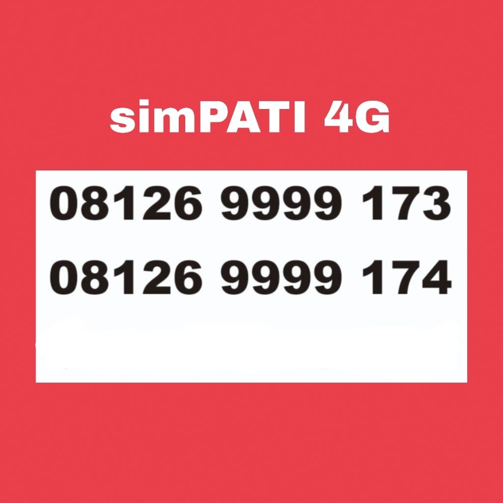 NOMOR CANTIK SIMPATI QUARTED 9999