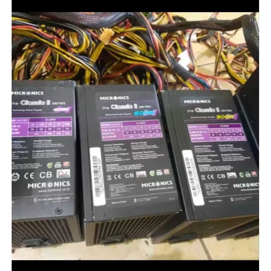 psu pure 500 watt korea grade A pin 6 x 2