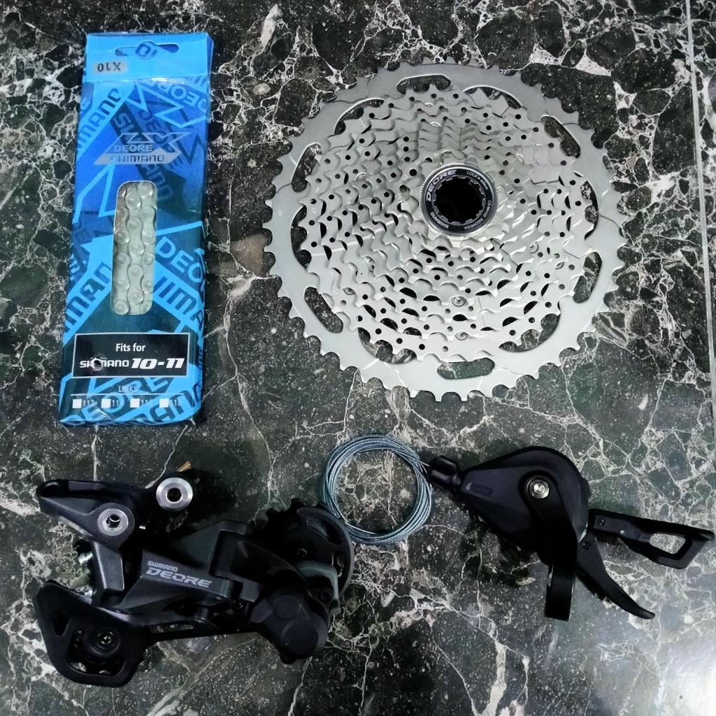 Groupset grupset 10 Speed Shimano Deore M5120 M4100 Original 11-46T MTB Federal Commuter